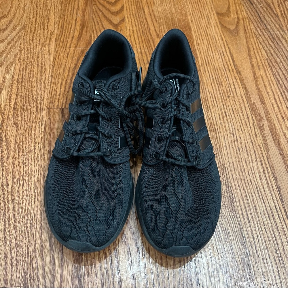 Adidas Shoes Womens 7.5 Neo Cloudfoam Low Sneakers Black Made In Vietnam